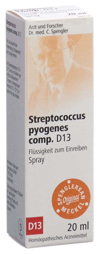 Spenglersan Streptococcus pyogenes comp. 13 D<br>20 ml, Spray, Classic Spray