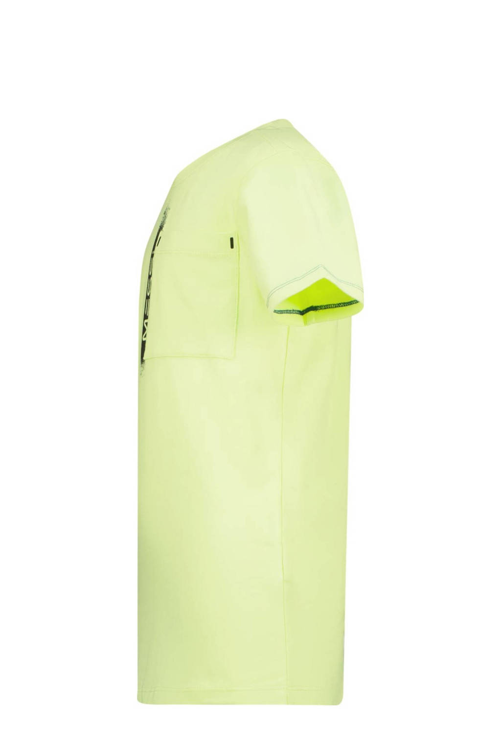 Vingino T-shirt Jefos met logo neon geel