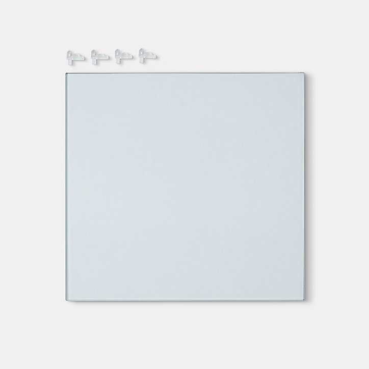 Etagère en verre pour caisson haut de cuisine GoodHome Cicely l. 25.85 cm x P.27.35 cm, 2 pièces