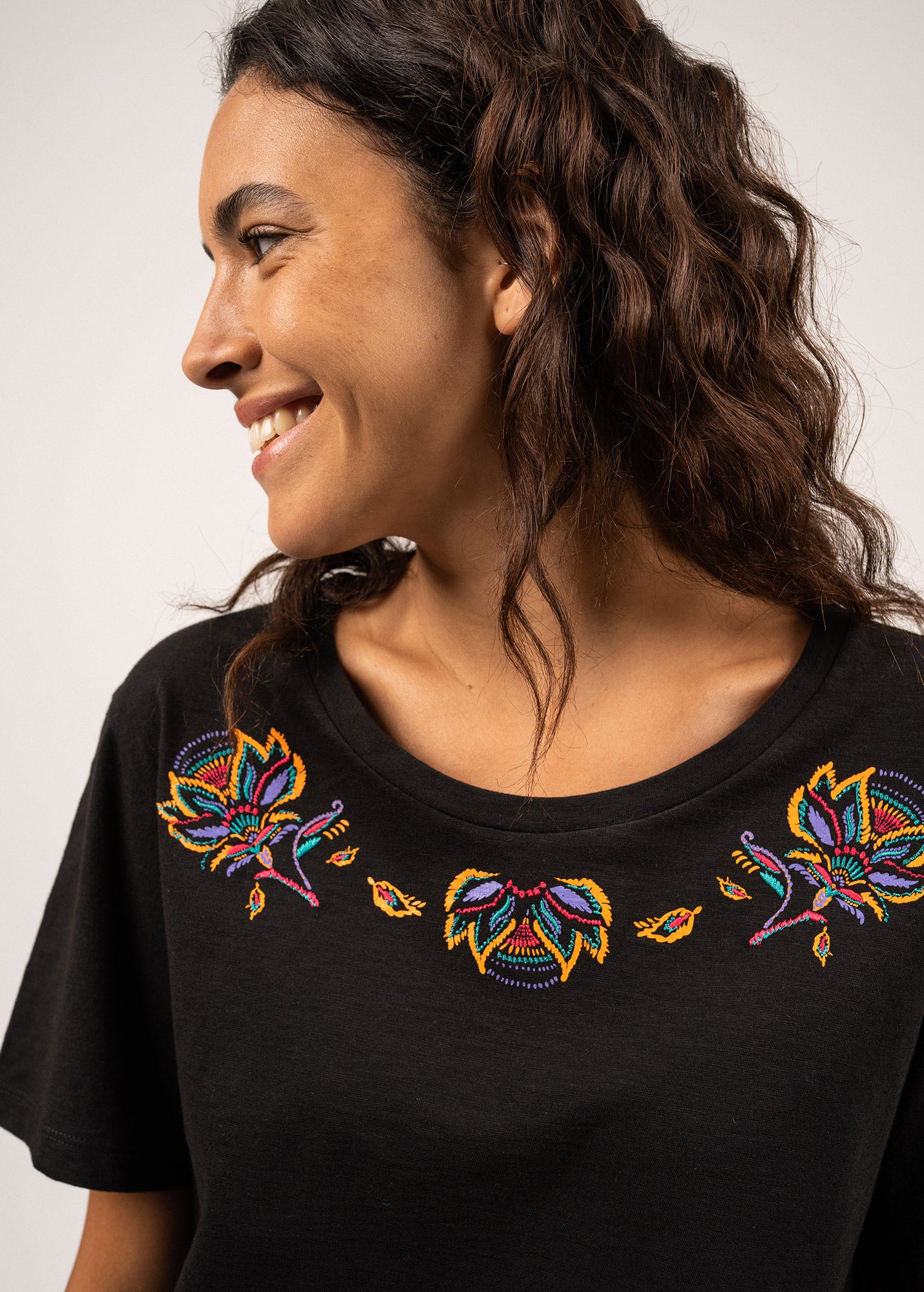 T-shirt à motif floral Shanon