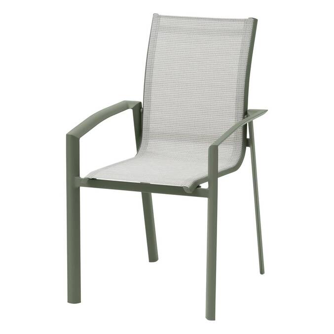 Fauteuil de jardin empilable AXANT Vert olive / Vert laurier
