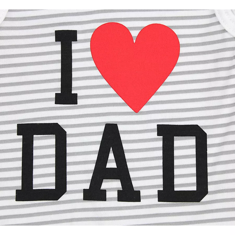 TupTam Unisex Baby Strampler mit Spruch grau