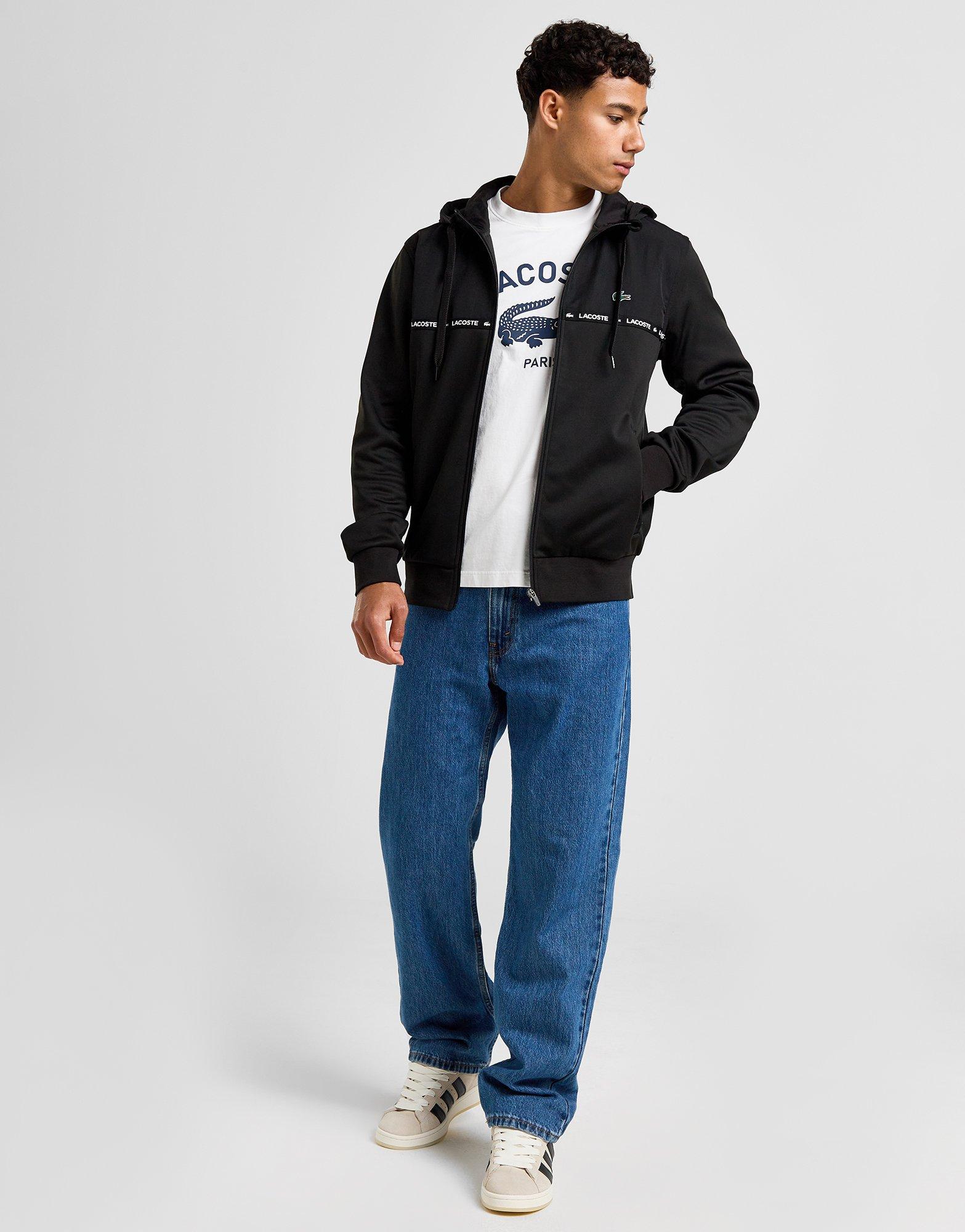 Lacoste Sweat à Capuche Zippé Overlay Homme