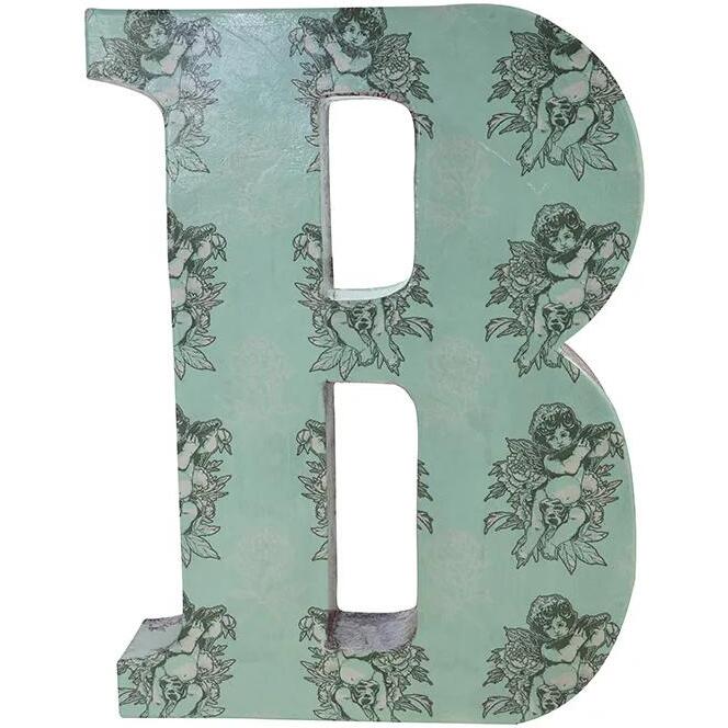 Lettre B fantaisie - Kraft