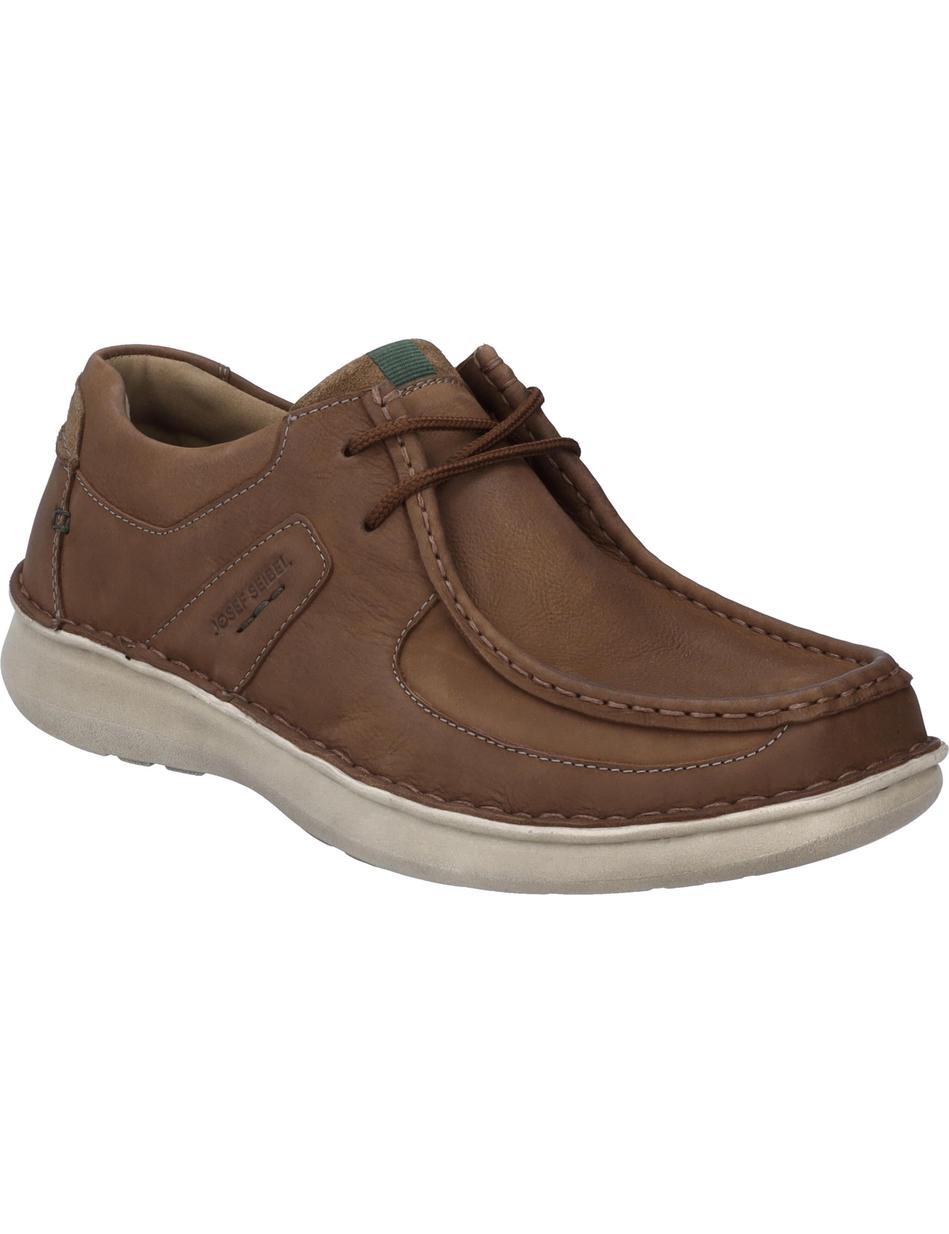 Halbschuh Alan 06, tabak-kombi