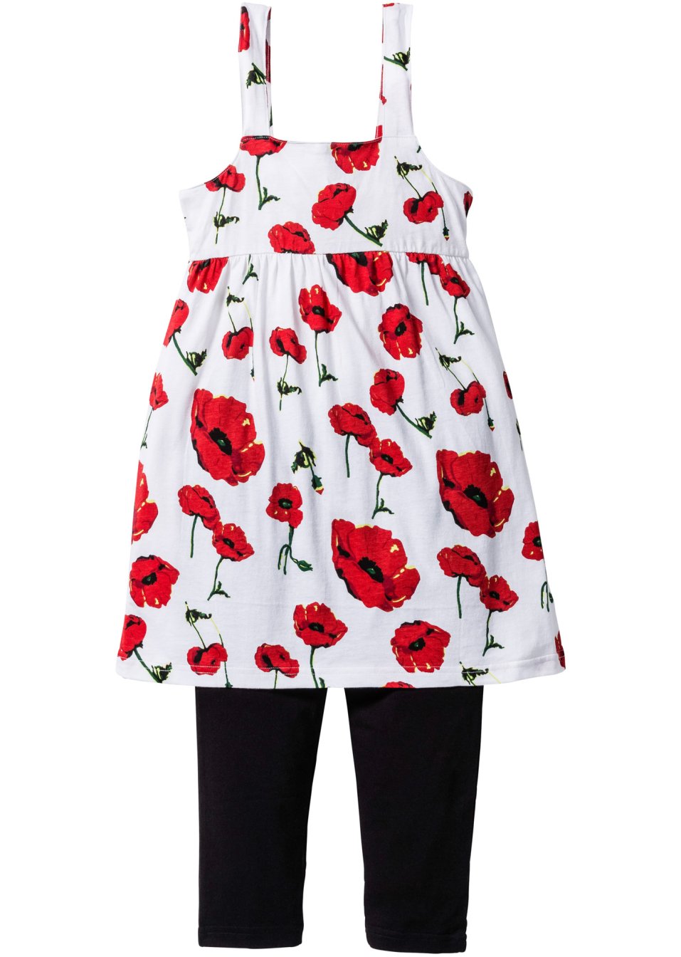 Robe fille et legging 3/4 (Ens. 2 pces.) avec coton