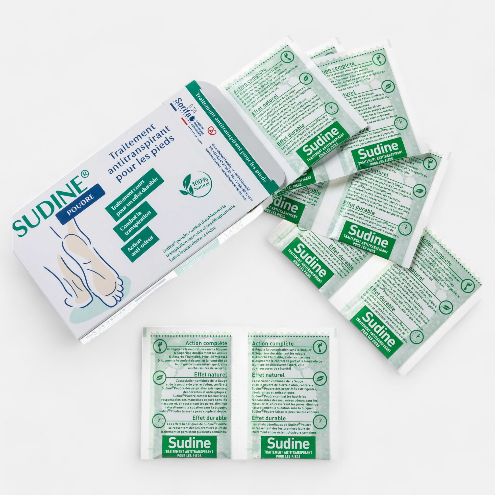 Sudine en poudre sans coloris