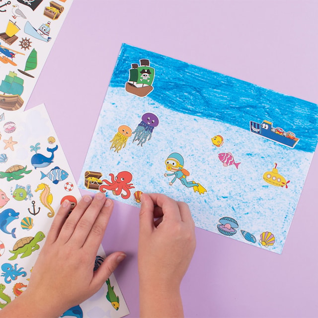 Stickers Mega Set Kjøretøy 500 stk, Playbox