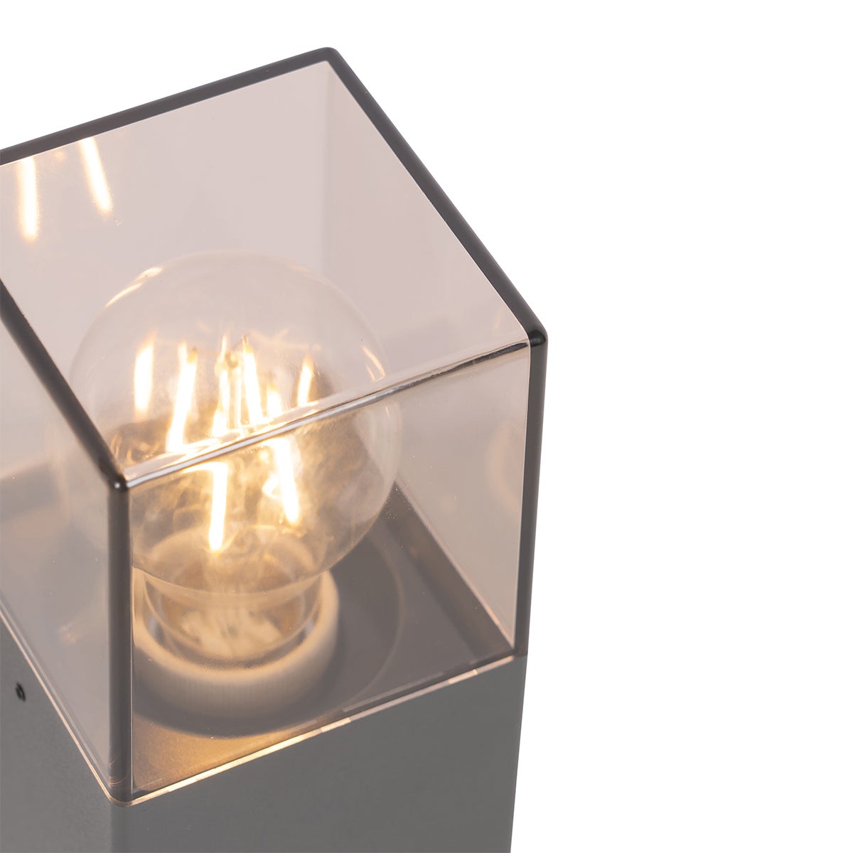 Moderne staande buitenlamp 30 cm donkergrijs IP44 - Denemarken