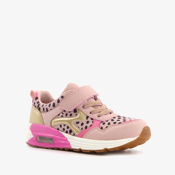 Blue Box roze meisjes sneakers met stippenprint