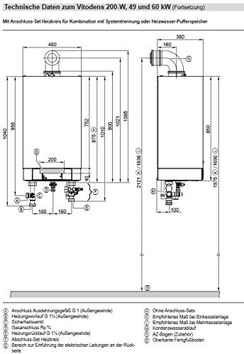 Viessmann Vitodens 200-W 49 kW Typ B2HA Gasbrennwertgerät Vitotronic 200