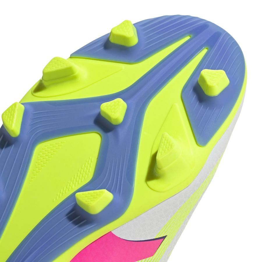 adidas Predator Club FxG Celestial Victory - Blanc/Lucid Lemon/Lucid Lemon Enfant