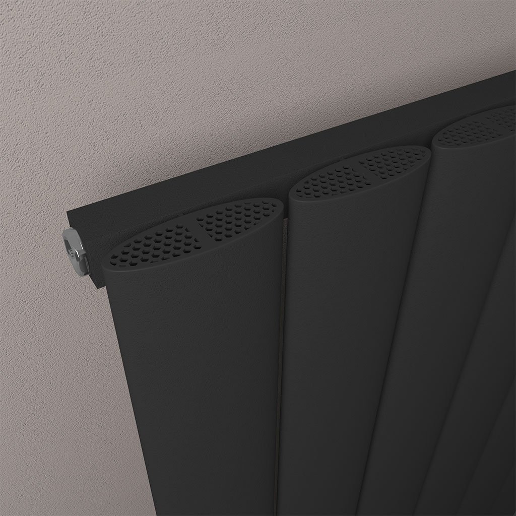 Eastbrook Malmesbury radiator 57x180cm aluminium 1560W zwart mat