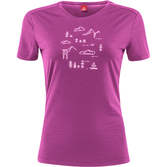 Löffler Nature Merino Light T-Shirt Purple Damen