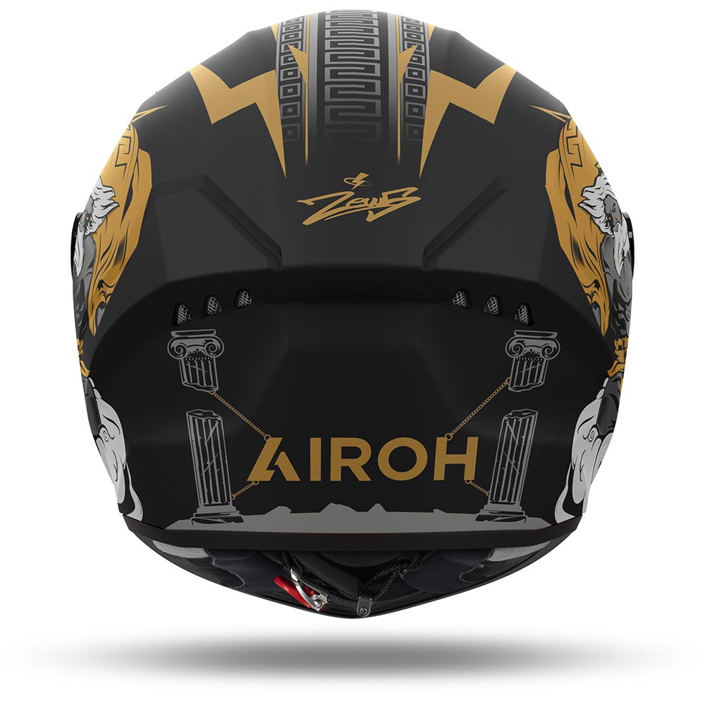 Airoh - Casque Connor Zeus Noir Mat / Or / Gris