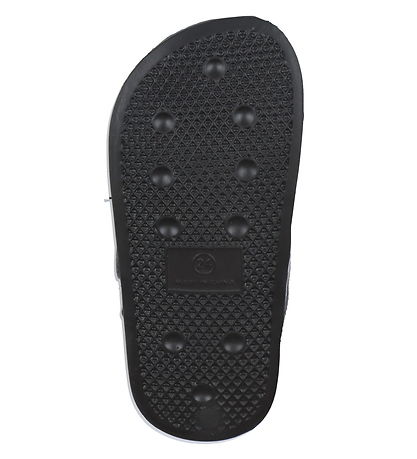 Calvin Klein Badesandalen - Klettband - Schwarz m. Weiß