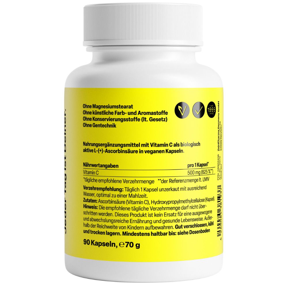 ZeinPharma® Vitamin C Kapseln 500 mg