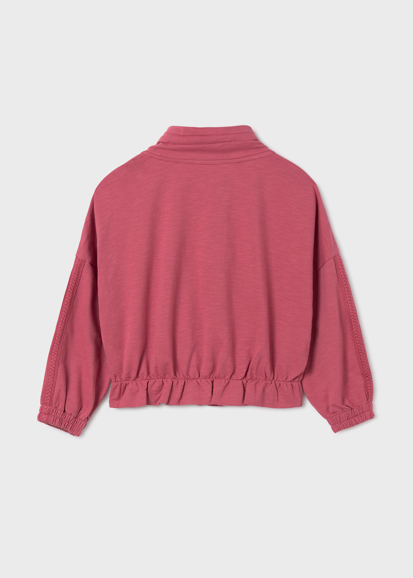 Moletom com zíper Better Cotton para meninas