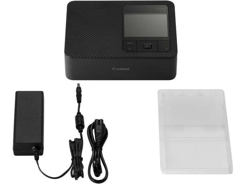 Canon Fotodrucker Selphy CP1500 Schwarz inkl. Papier und Ti Mobiler, WLAN-fähiger Fotodrucker