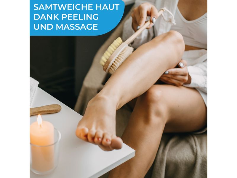 Quick Aid Dusch- und Badebürste 1 Stück 2-in1 Körpermassagebürste