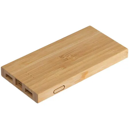 Macma Powerbank im Bambusgehäuse / mit 8.000 mAh Leistung
