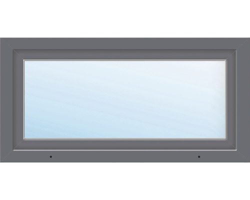 ARON Basic enkelvoudig kunststof raam, wit/antraciet, 1000x750 mm, DIN links