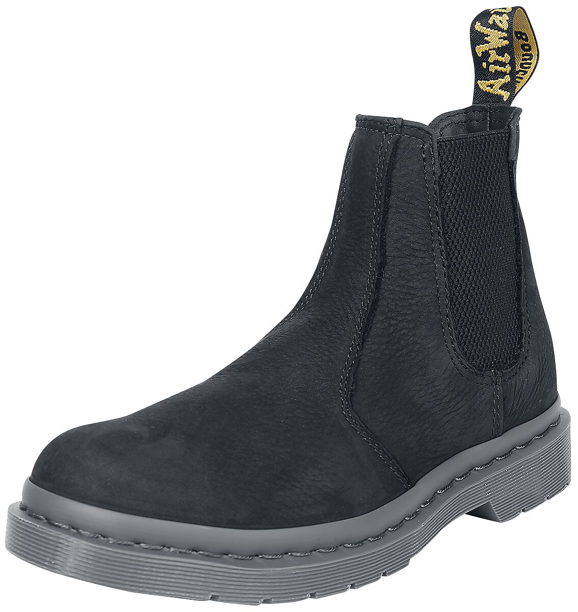 2976 - Black Milled Nubuck Wp | Dr. Martens Bottes
