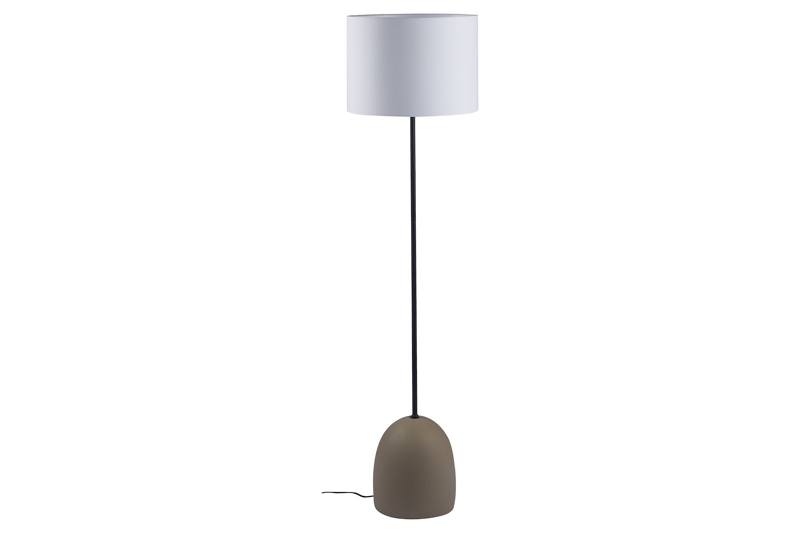 Argao gulvlampe Betongfot med bomulls skjerm. H150 cm