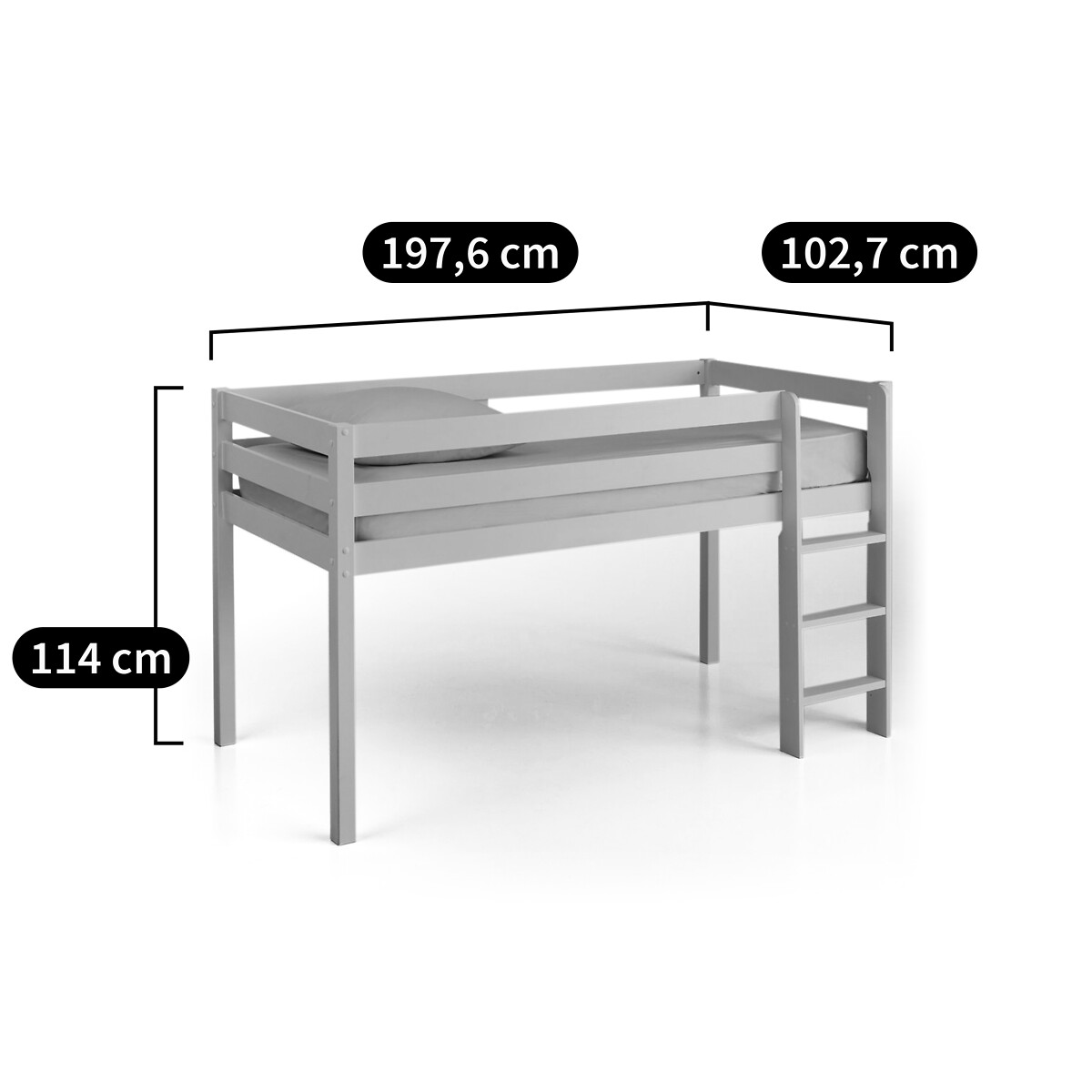 LA REDOUTE INTERIEURS<br>Cama de altura média, Mirka
