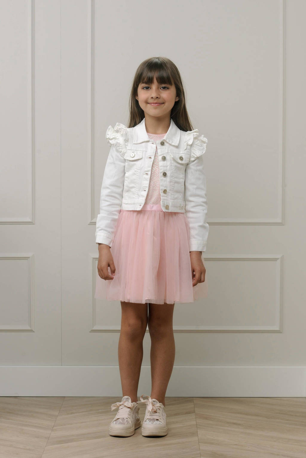 Le Chic zomerjas ALLY met ruches wit
