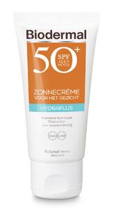 Biodermal Hydraplus Zonnecrème Gezicht SPF50  50ML