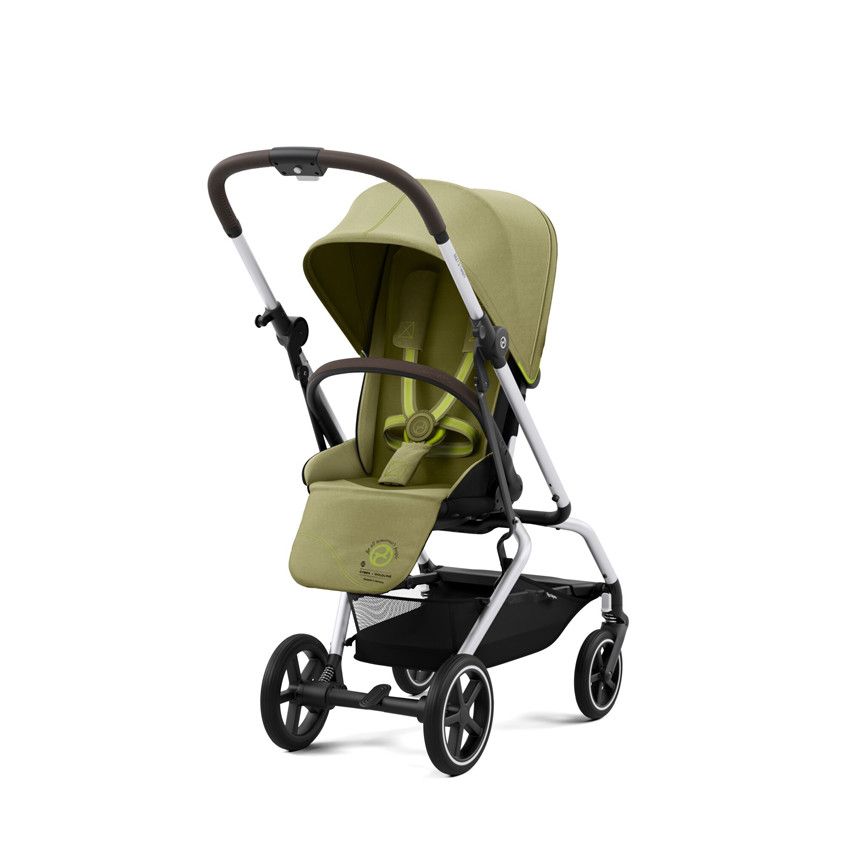Poussette Eezy S Twist+ 2 châssis Silver - Nature Green - Ecru
