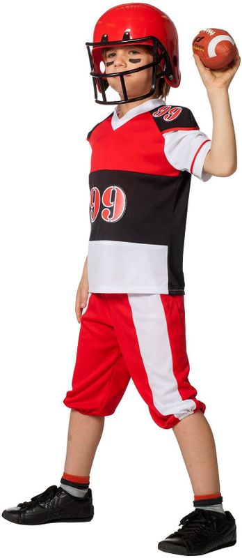 Wilbers & Wilbers - Rugby & American Football Kostuum - Rood - Carnavalskleding