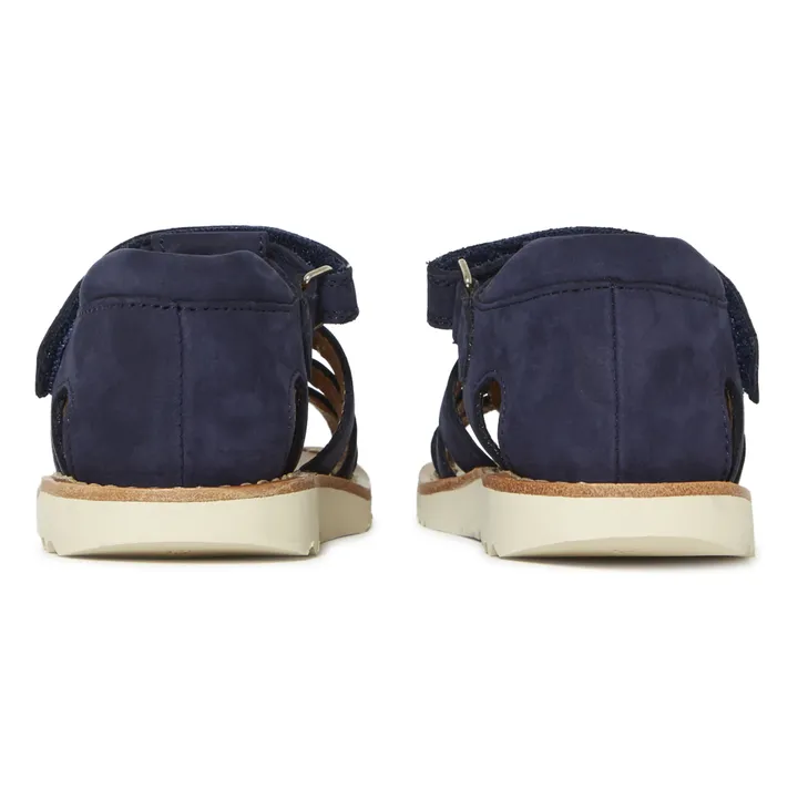 Pom d'Api Sandales Waff Papy | Bleu marine