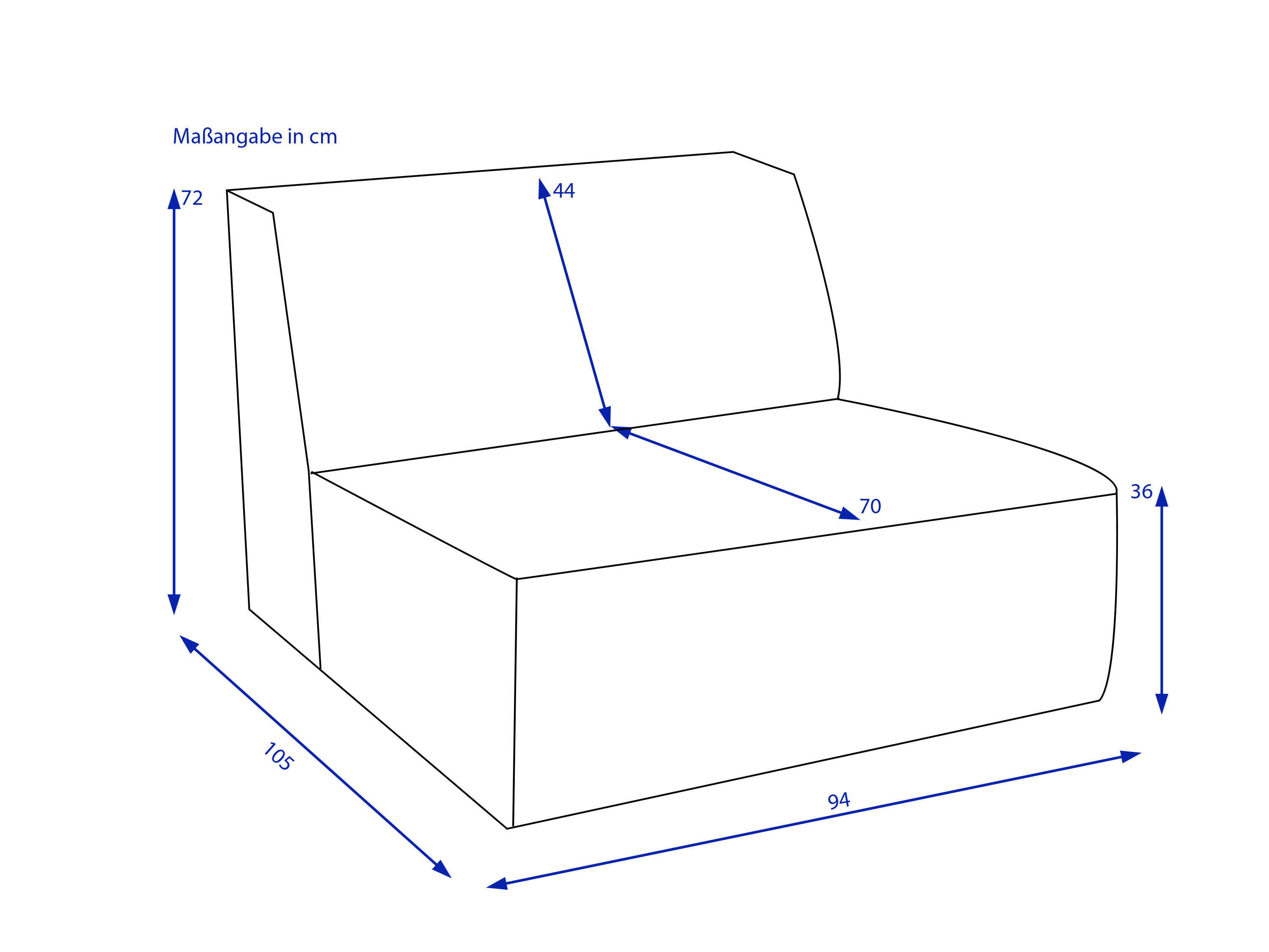 Sofaelement CROSWELL rusty