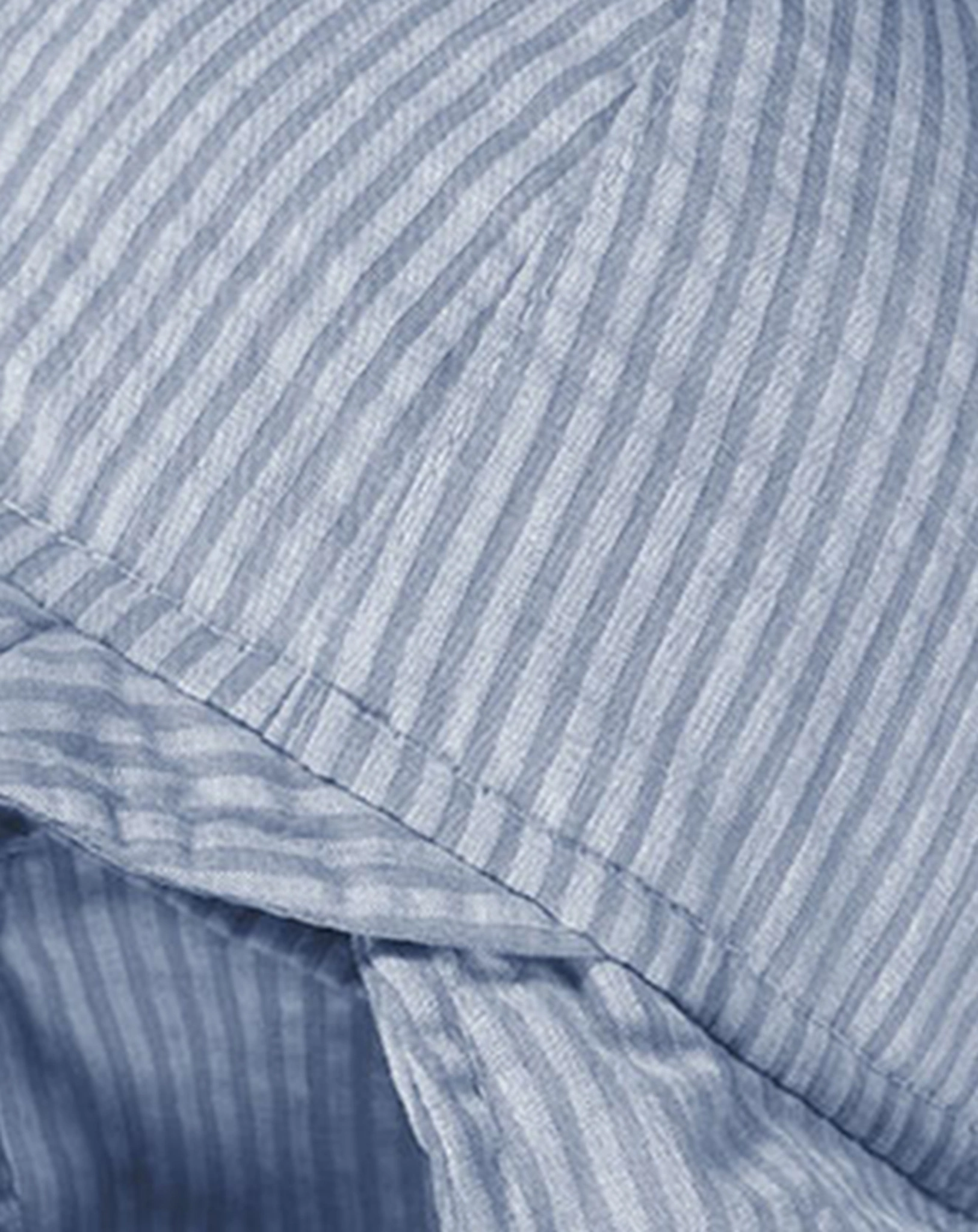 Schildmütze SEERSUCKER gestreift in denim