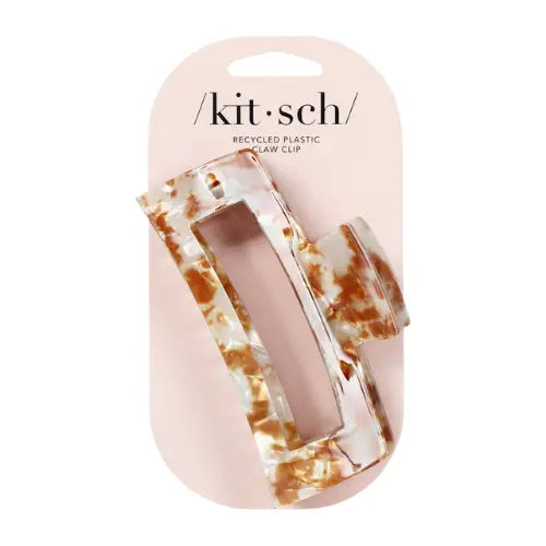 Eco Friendly Jumbo Open Shape Claw Clip Brown