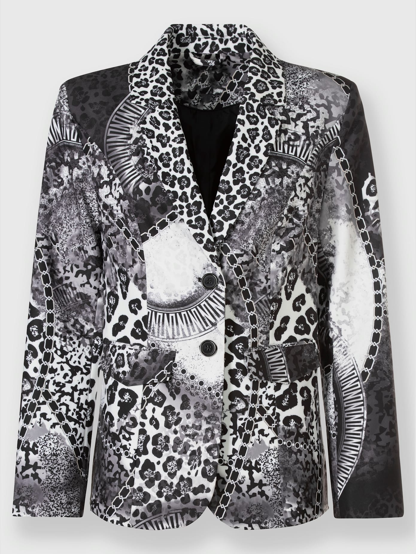 Blazer imprimé mélange de motifs tendance