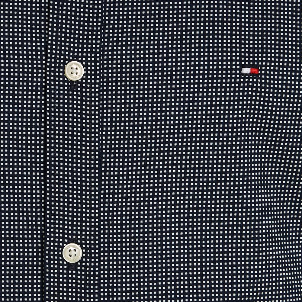 Tommy Hilfiger Chemise Marine Homme Tommy Hilfiger Micro Print