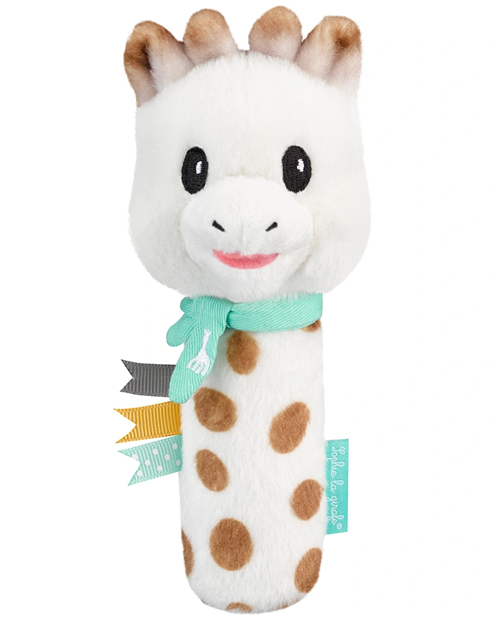 Stabrassel SOPHIE LA GIRAFE® aus Plüsch in creme