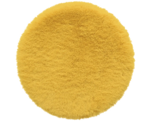 Rond Romance zitkussen, mosterdgeel, ø 35 cm