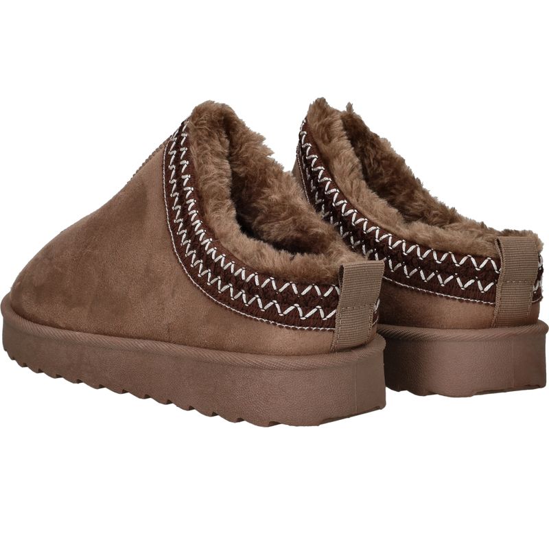 Belizia Pantoffels Taupe Dames