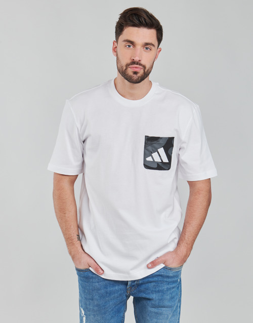 adidas Performance - CAMO PKT TEE - Blanc