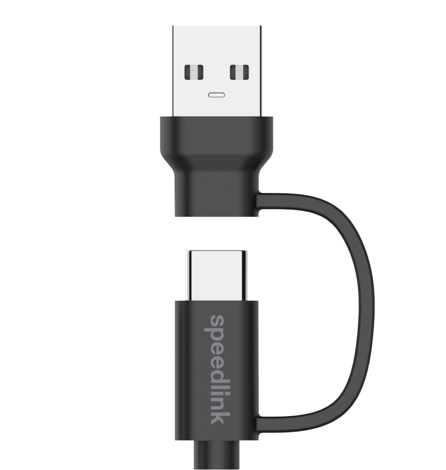 Speedlink - STREAM Play & Charge USB-C/A to USB-C Cable Set, black