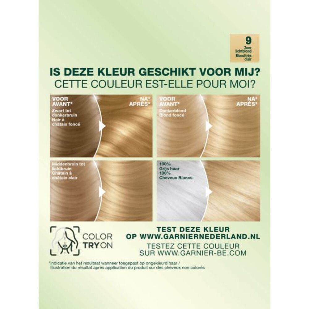 Garnier Nutrisse Ultra Crème Permanente Haarkleuring 9.0 Zeer Lichtblond