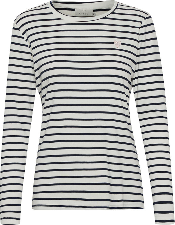 Kaffe Liddy T-Shirt Chalk / 52737 midnight marine