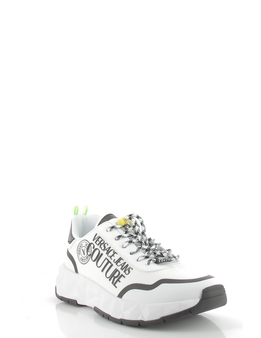versace Baskets de ville homme atom blanc/noir