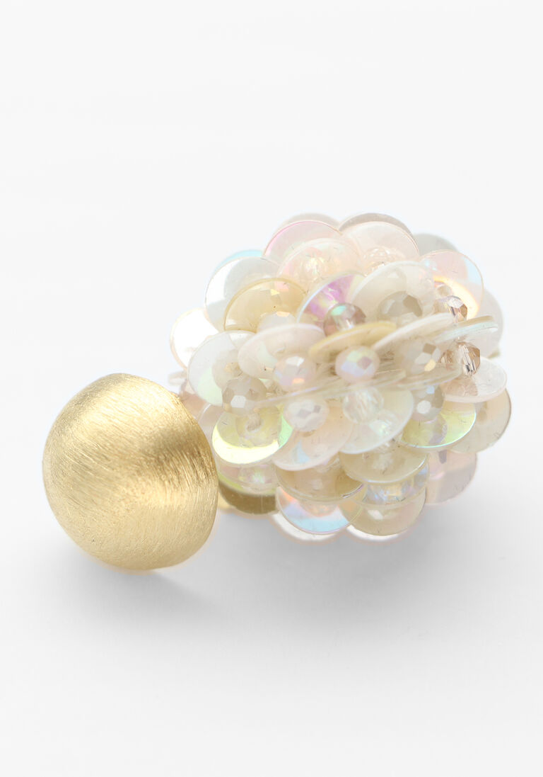 goudkleurig lott. gioielli oorbellen fine sequin globe s