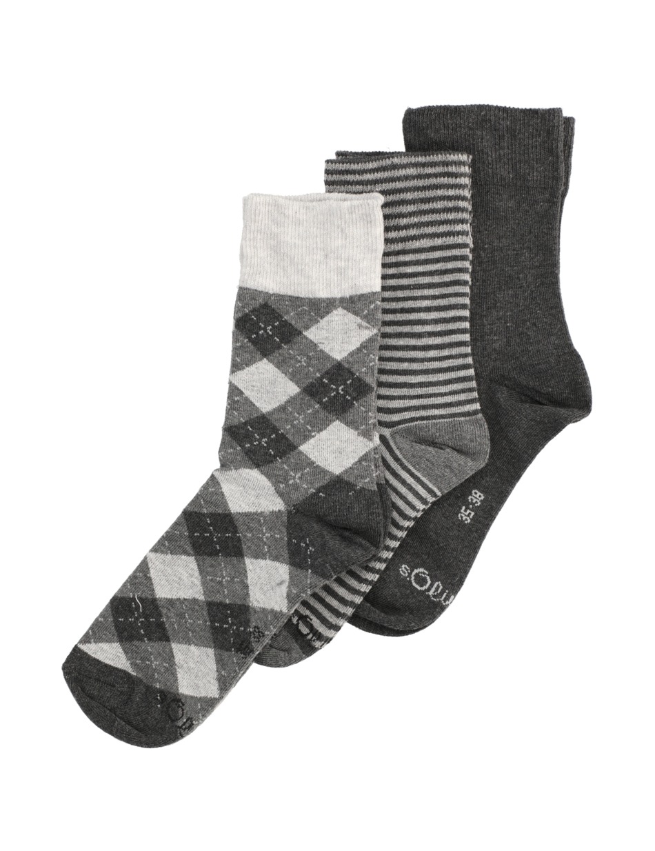 organic patterned Socks 3p