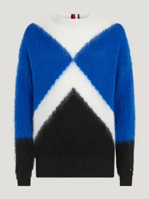 Suéter Argyle Oversized